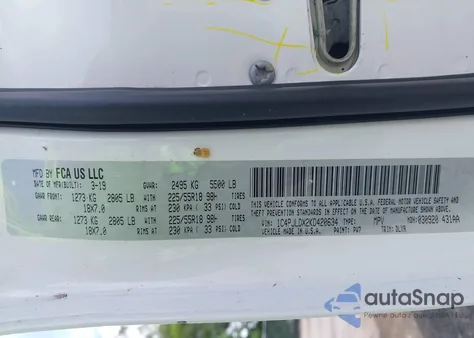 2019 Jeep Cherokee Limited Fwd z USA, uszkodzony, nr VIN 1C4PJLDX2KD420634